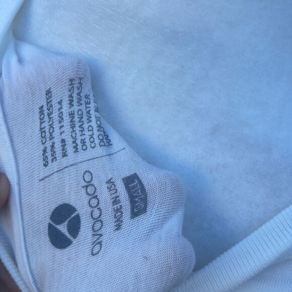 Avocado Short Sleeve Tee Shirt Vintage White Small Newl - Picture 5 of 5